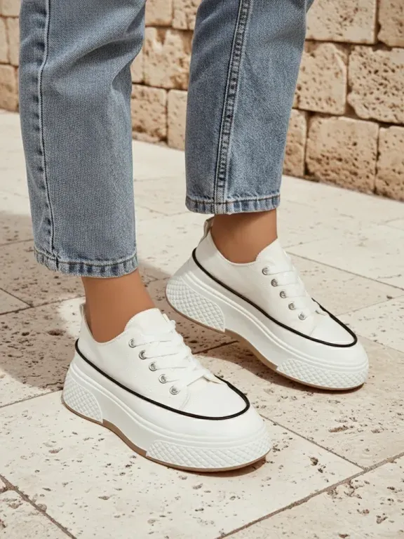 Royalfashion Trampki damskie na platformie Beemes