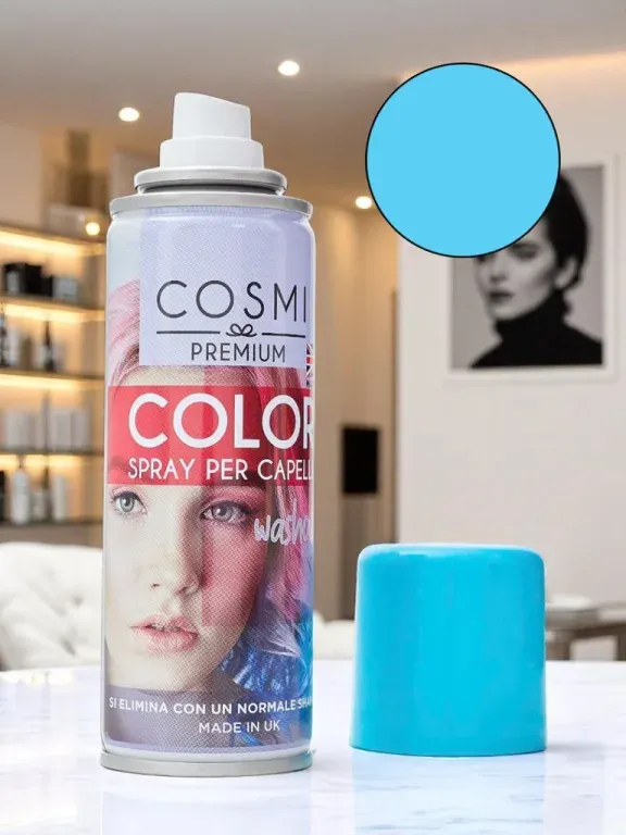 Spray Koloryzujący Lakier do włosów Niebieski