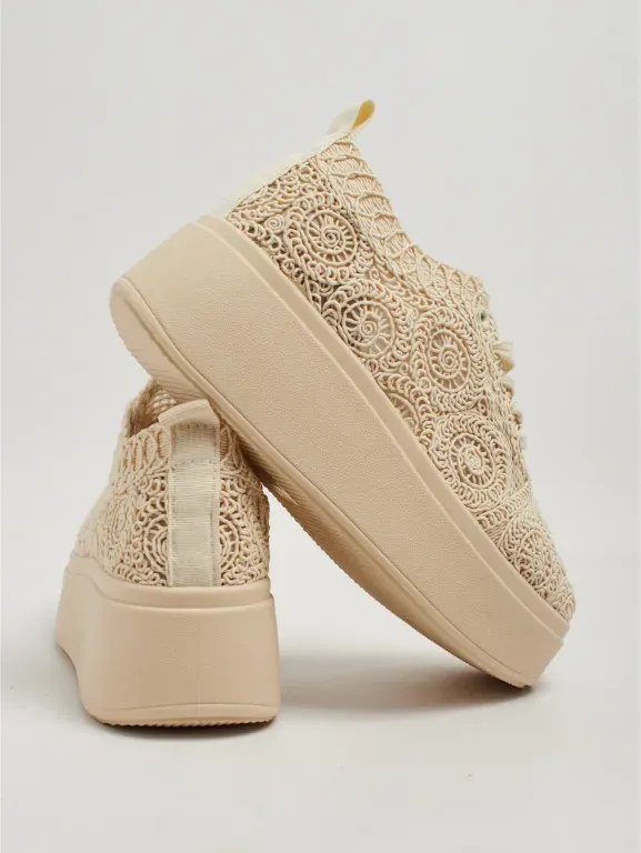 Sportowe sneakersy damskie na platformie Zabeo
