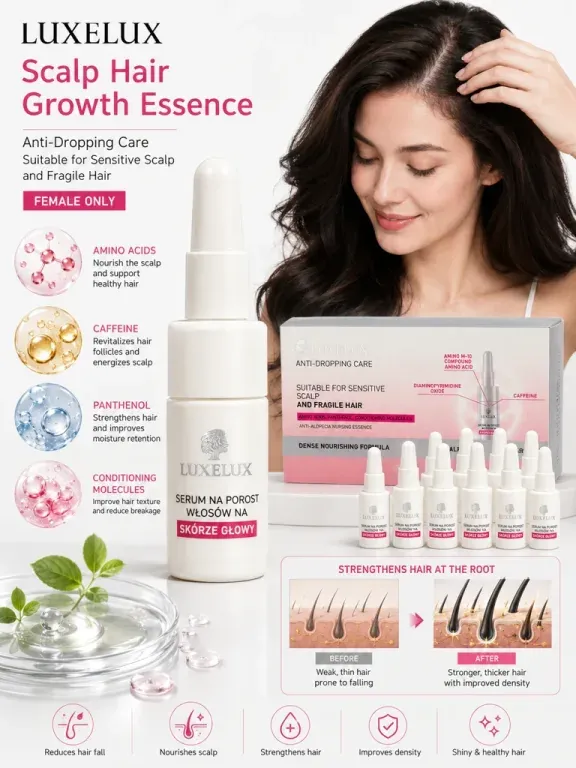 LUXLELUX serum na porost włosów – zestaw 8 ampułek