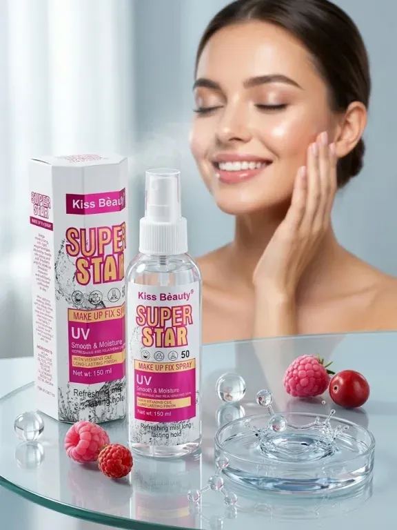 Kiss Beauty SUPER STAR Fix Spray – lekka mgiełka utrwalająca makijaż