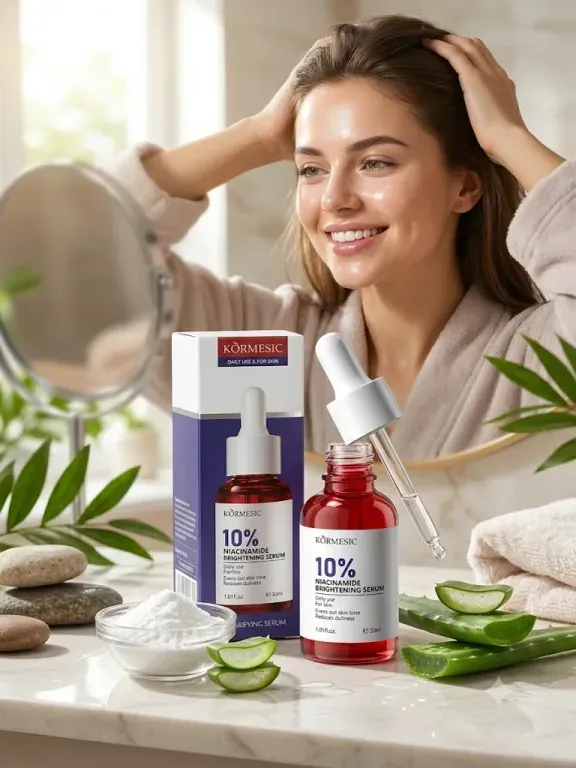 KORMESIC Serum z 10% niacynamidem intensywnie rozjaśnia przebarwienia