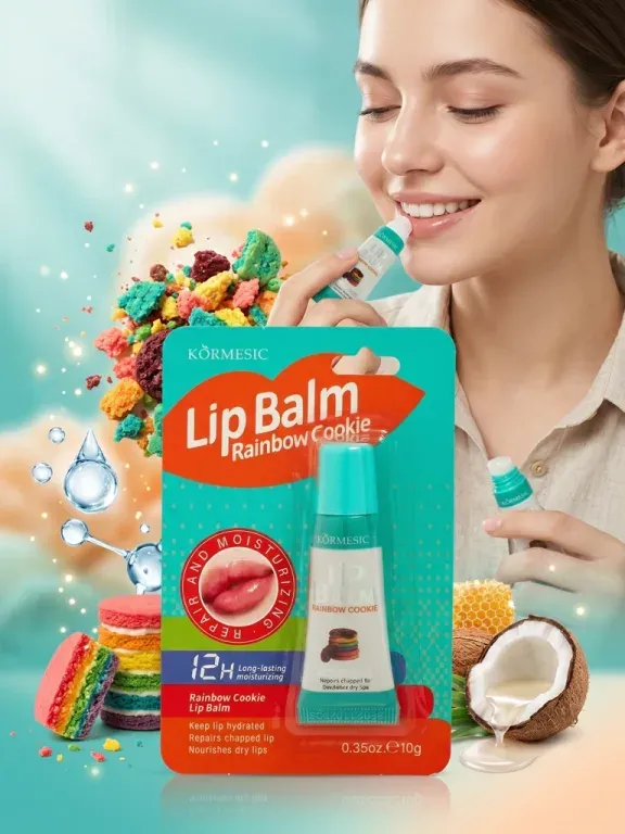 KORMESIC Nawilżający Balsam do ust Rainbow Cookie