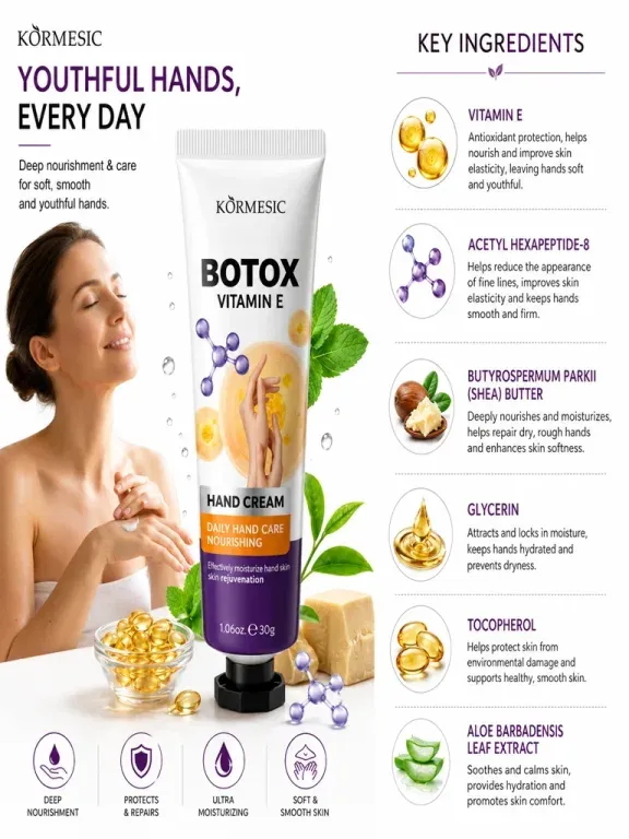 KORMESIC BOTOX Krem do rąk nawilżający z witaminą E