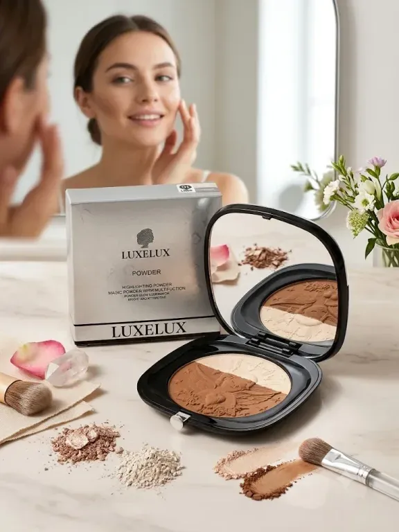 LUXELUX Prasowany Puder Rozświetlający Ivory