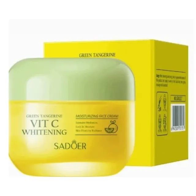 SADOER Krem do twarzy Green Tangerine Vit C z witaminą C i zieloną mandarynką