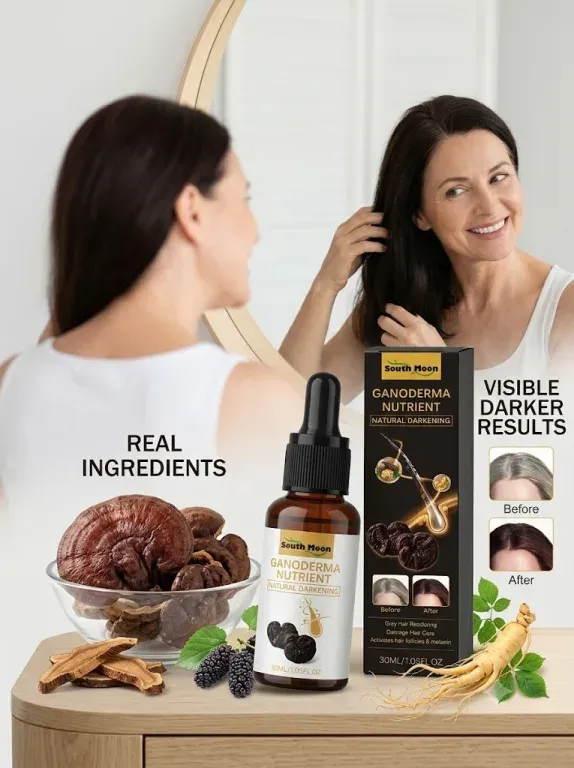 Serum z Ganoderma przeciw siwieniu włosów